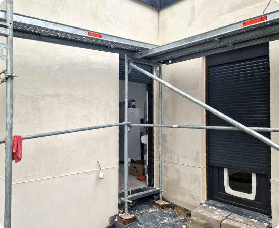 renovation de facade et pose de crepis