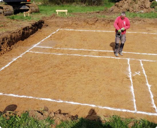 fondation pour une construction pres d oupeye