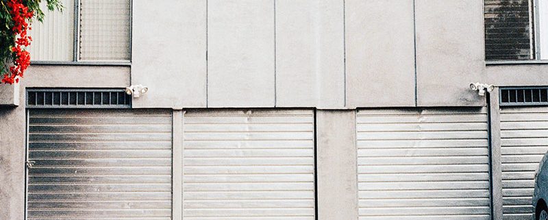 porte de garage grise
